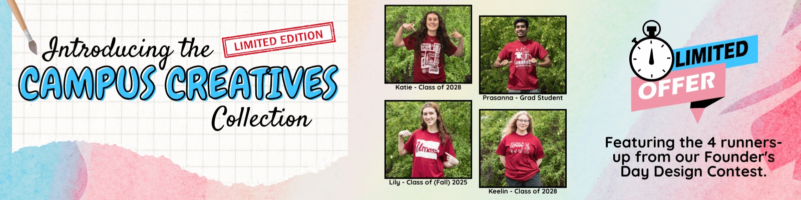 Shop our limited edition campus creatives collection